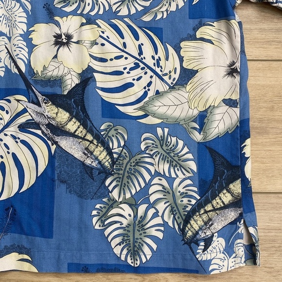 Guy Harvey Silk Hawaiian Shirt‎ - Picture 13 of 16